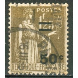 N 298 oblitéré type Paix surchargé